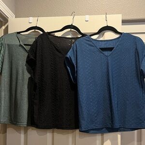 3 Shein womens shirts. M. sold as set